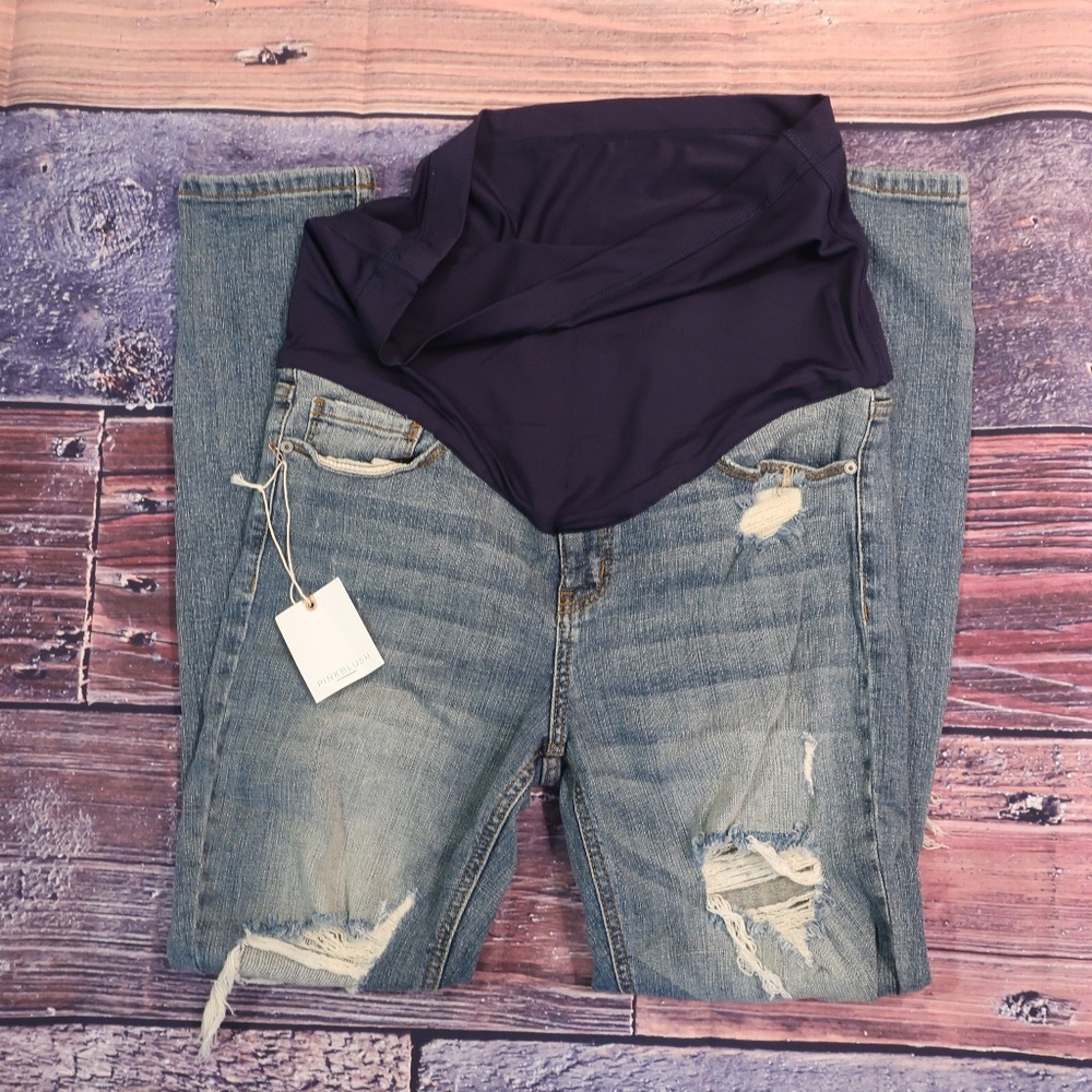 Maternity Pinkblush Vintage Destroyed  jean NWT
